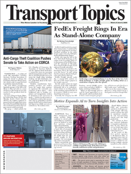 Transport Topics June 8 Issue Cover