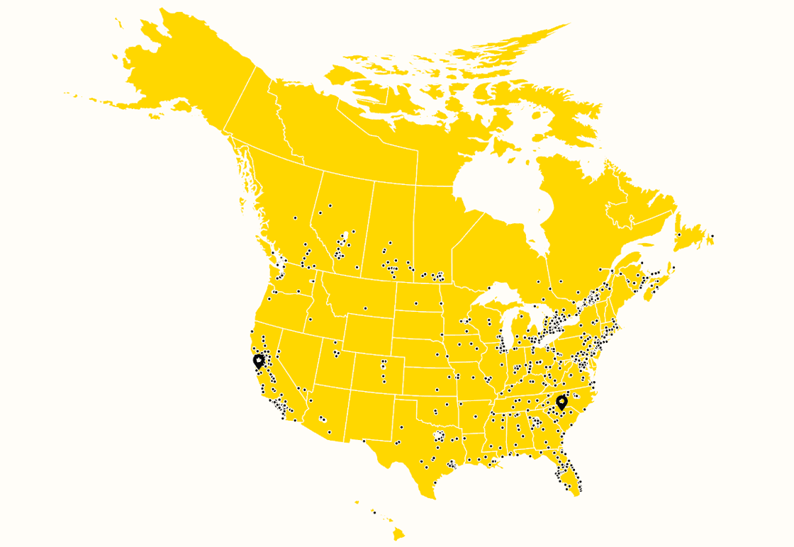 United States Coverage Map